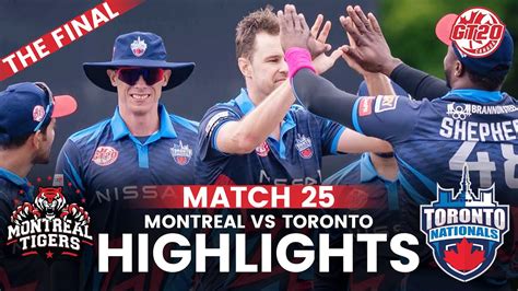 Montreal Tigers vs Toronto Nationals, Final .